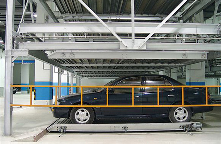 地下停車場(chǎng)三層機(jī)械車庫-升降橫移式