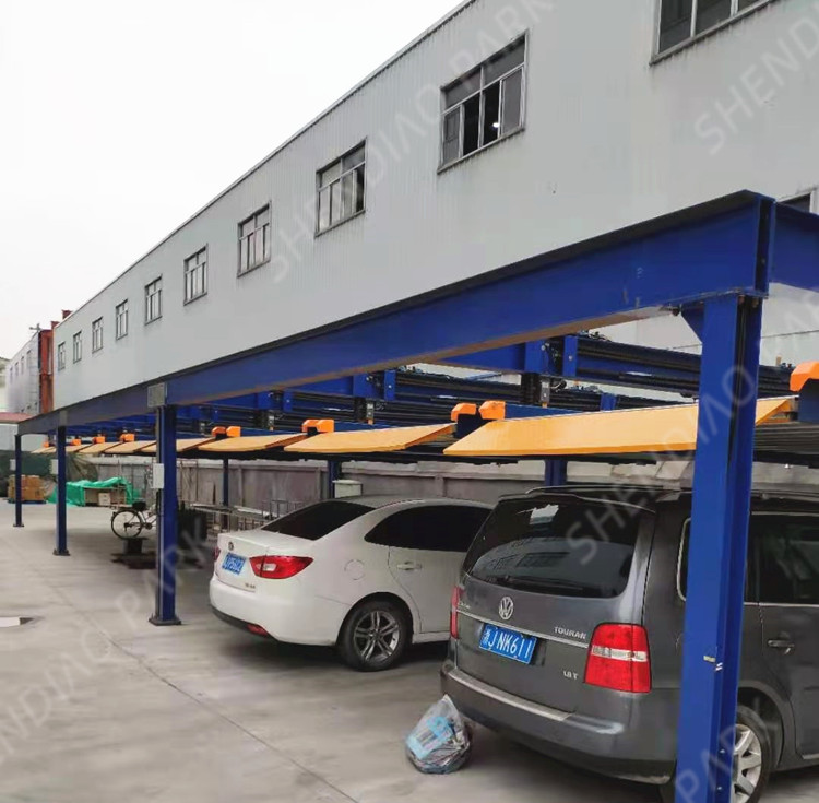 江陰市廠(chǎng)區(qū)機(jī)械車(chē)位案例：兩層簡(jiǎn)易升降式機(jī)械車(chē)位
